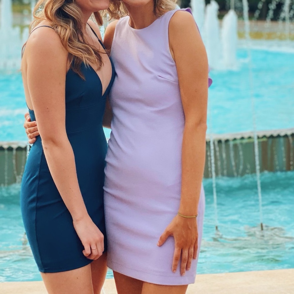 Purple formal dress
